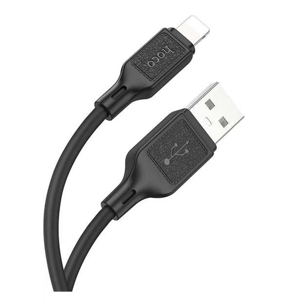 Кабель USB Hoco X90 Lightning 2.4A Чорний - Фото 1 Кабель USB Hoco X90 Lightning 2.4A Чорний - изображение 1