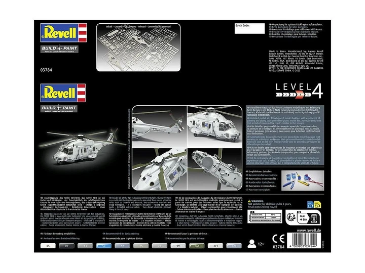 Модель до склеювання Revell REV-63784 Фрегатний вертоліт NH90 NFH Navy Масштаб 1:72 159 деталей (4009803637846) - зображення 7