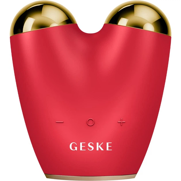 Мікрострумовий підтягувач обличчя GESKE MicroCurrent Face-Lifter 6в1 червоний - зображення 3