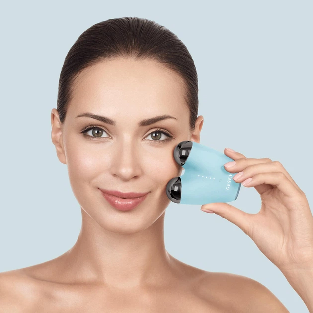 Микротоковый подтягиватель лица GESKE MicroCurrent Face-Lifter 6в1 бирюзовый - изображение 2