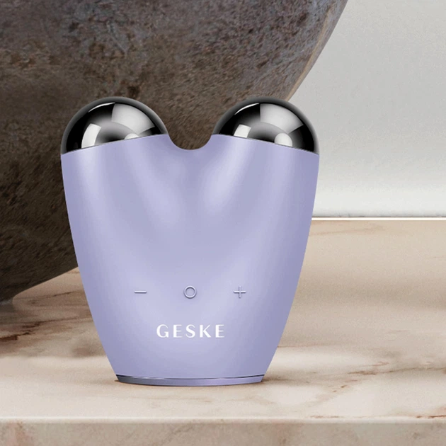 Микротоковый подтягиватель лица GESKE MicroCurrent Face-Lifter 6в1 пурпурный - изображение 4