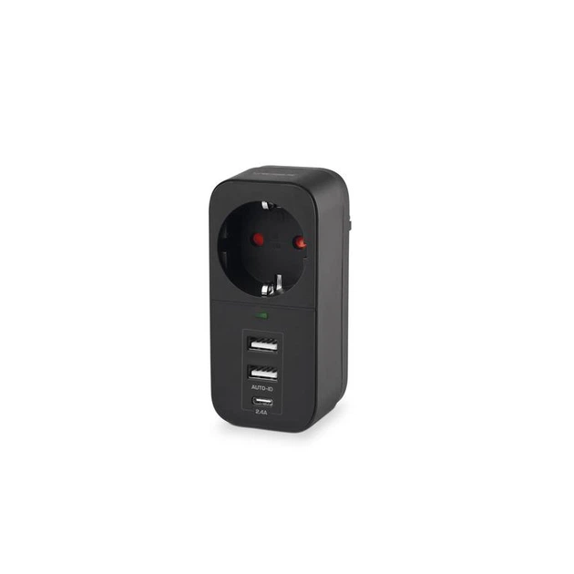 Сітковий адаптер VIDEX ONCORD 1п 2.4A 2USB Type-C із заземленням Black (VF-AD1G2U1C-B) - Фото 1 Сітковий адаптер VIDEX ONCORD 1п 2.4A 2USB Type-C із заземленням Black (VF-AD1G2U1C-B) - зображення 1
