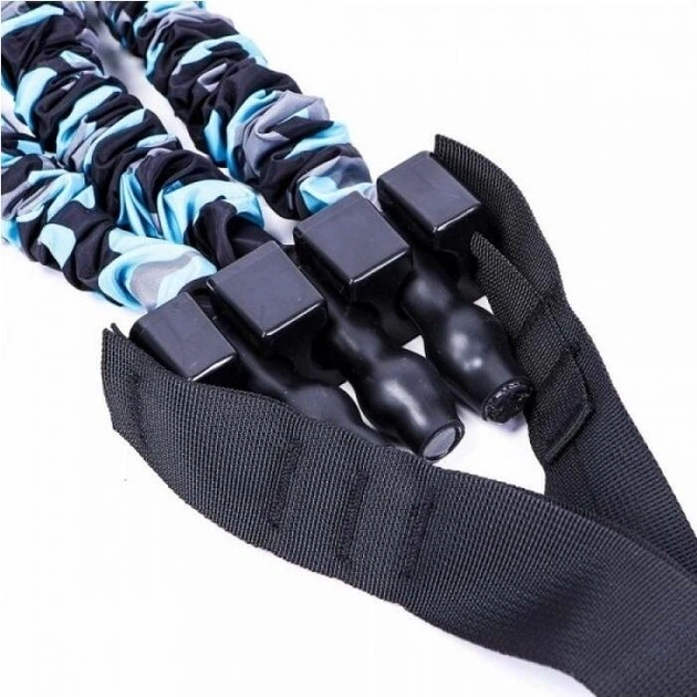 Эспандер LivePro PULL-UP AUXILIARY BELT голубо-серо-черный LP8428 - изображение 3