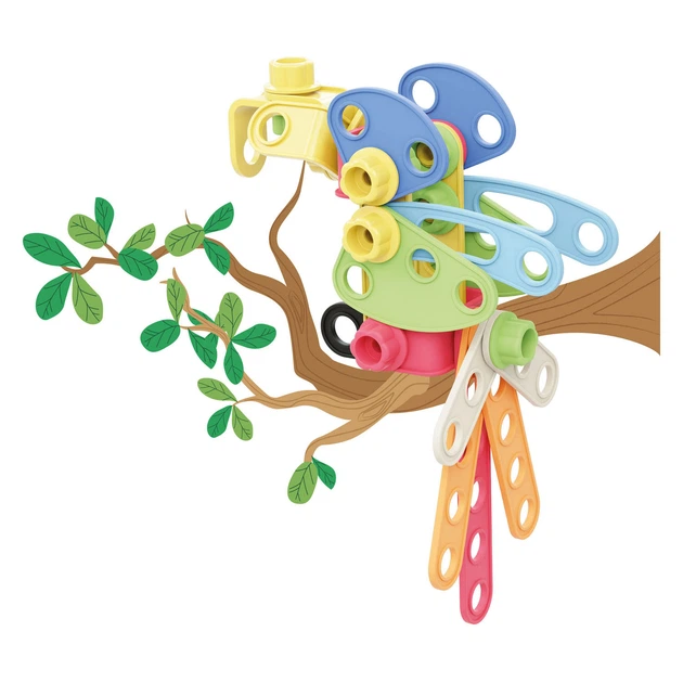 Klocki konstrukcyjne Quercetti Tecno Play Budownictwo ekologiczne 52 elementy (8007905861646) - obraz 3