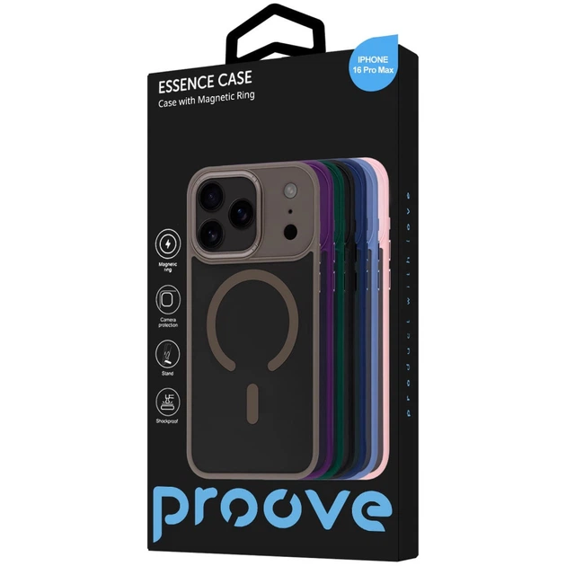 Чохол Proove Essence Case with Magnetic Ring iPhone 16 Pro Max Deep Purple - зображення 2