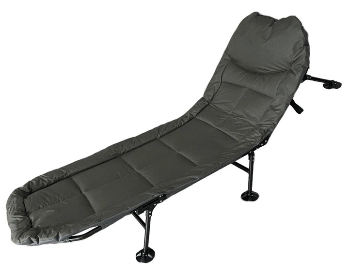 Розкладне ліжко Hedo Premium туристичне 63 x 195 x 32 см Темно-сіре 96884 (5904041147425) - зображення 2