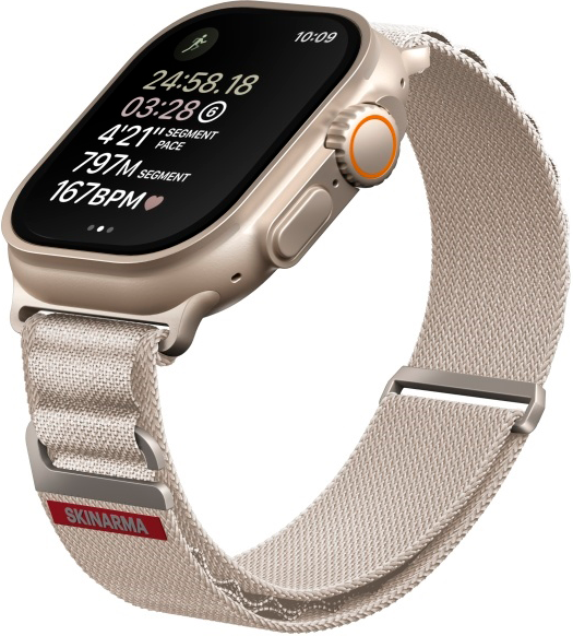 Pasek Skinarma Kobu do Apple Watch Ultra Ivory (8886461243048) - obraz 2