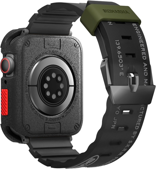 Pasek Skinarma Shokku do Apple Watch 45/44/42 mm Black (8886461241778) - obraz 3