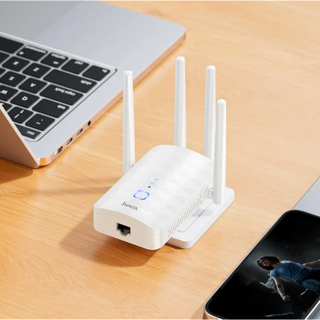 Модем репитер усилитель Wi-Fi сигнала портативный на 4 антенны со скоростью передачи данных до 300Mbps 2.4 ГГц 115×105×105 мм (482626-Prob) Белый - Фото 5 Модем репитер усилитель Wi-Fi сигнала портативный на 4 антенны со скоростью передачи данных до 300Mbps 2.4 ГГц 115×105×105 мм (482626-Prob) Белый - изображение 5