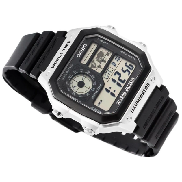 Чоловічий Спортивний Наручний Годинник CASIO AE-1200WH-1CVEF - изображение 5