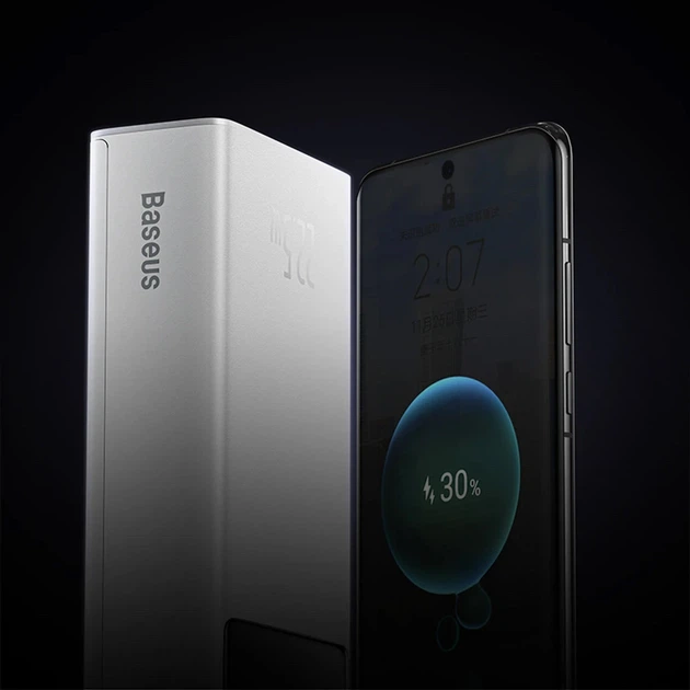 Повербанк 30000 mAh с быстрой зарядкой Baseus EnerFill FP41 Power Bank (22.5W, Type-C, 2xUSB-A). White - изображение 9