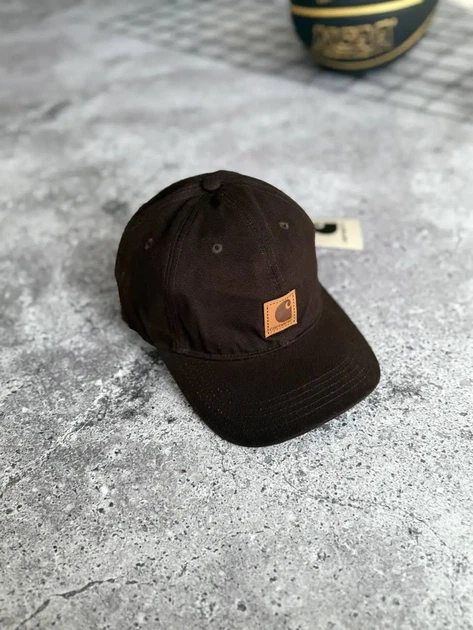 Кепка бавовняна Carhartt бейсболка унісекс всесезонна на кожен день One Size коричневого кольору - Фото 1 Кепка бавовняна Carhartt бейсболка унісекс всесезонна на кожен день One Size коричневого кольору - изображение 1