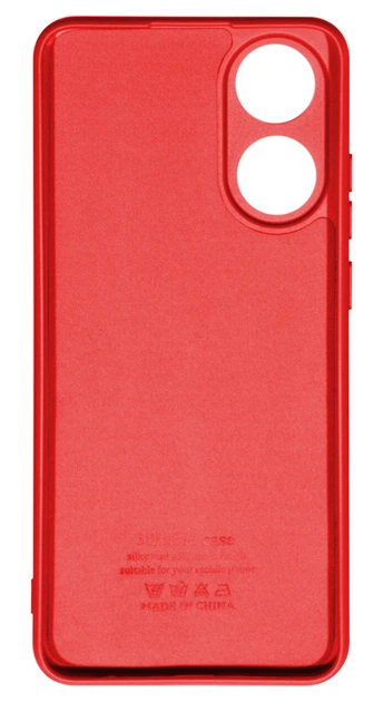 Панель Soft Silicone Case для Oppo A78 (4G), Червоний - Фото 2 Панель Soft Silicone Case для Oppo A78 (4G), Червоний - изображение 2