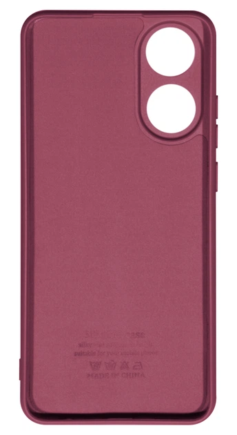 Панель Soft Silicone Case для Oppo A78 (4G), Бордовий - зображення 2