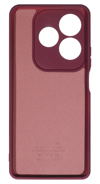 Панель Soft Silicone Case для Tecno Spark 10C 2023, Бордовий - изображение 2
