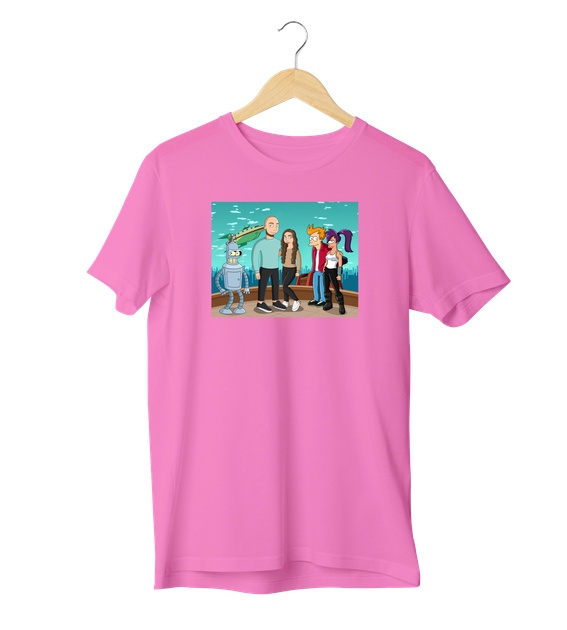 Футболка Ponty Shop з вашим фото "Футурама" - Рожевий - M - Фото 1 Футболка Ponty Shop з вашим фото "Футурама" - Рожевий - M - изображение 1