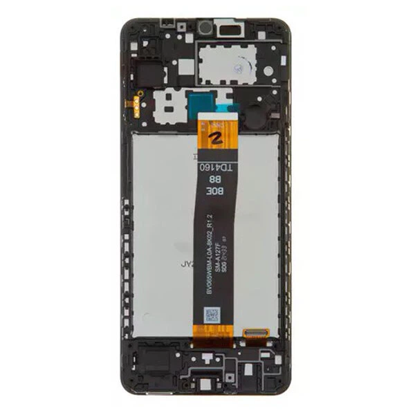 Дисплей (экран) Samsung A127 Galaxy A12, Original (PRC), С сенсорным стеклом, С рамкой, Черный - 271413 - изображение 2
