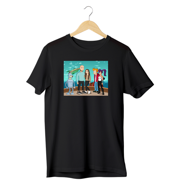 Футболка Ponty Shop з вашим фото "Футурама" - Чорний - M - Фото 1 Футболка Ponty Shop з вашим фото "Футурама" - Чорний - M - зображення 1