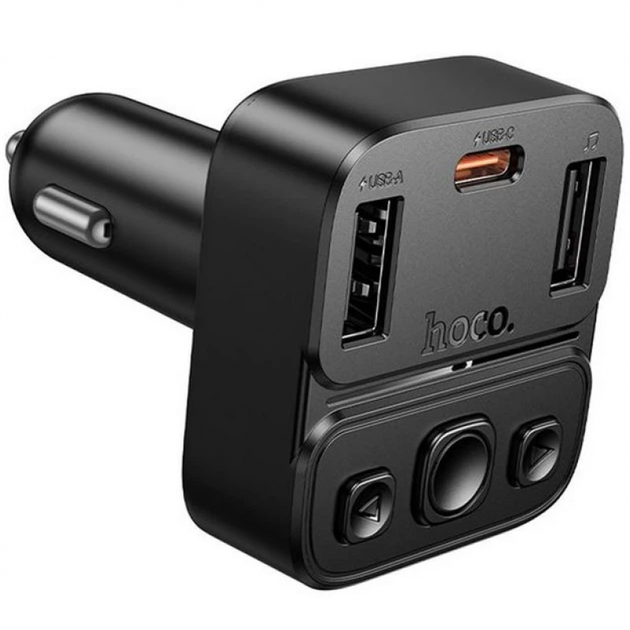 Автомобильный FM-трансмиттер зарядное устройство модулятор Bluetooth MP3 с быстрой зарядкой до 35W 72×42×46 мм (482638-Prob) - изображение 2