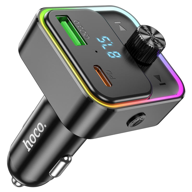 Автомобильный FM-трансмиттер зарядное устройство модулятор Bluetooth MP3 с быстрой зарядкой 30w 80x43x44 мм (482641-Prob) - изображение 6