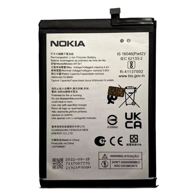 Акумулятор Nokia G11 / G21, WT341, Original - 388734 - Фото 1 Акумулятор Nokia G11 / G21, WT341, Original - 388734 - зображення 1