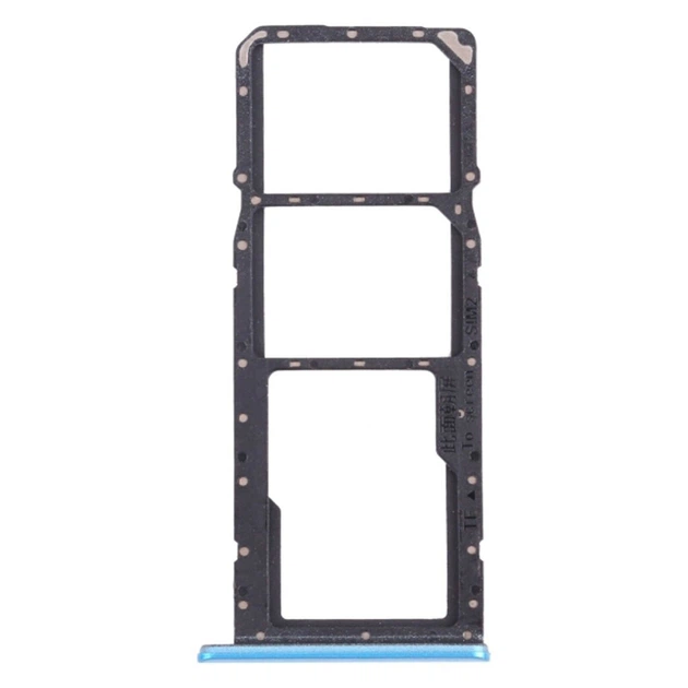 Держатель SIM-карты OPPO Realme C20 / Realme C20A / Realme C21 / Realme C21Y / Realme Narzo 50i, С разъемом на карту памяти, Голубой - 355111 - Фото 1 Держатель SIM-карты OPPO Realme C20 / Realme C20A / Realme C21 / Realme C21Y / Realme Narzo 50i, С разъемом на карту памяти, Голубой - 355111 - изображение 1