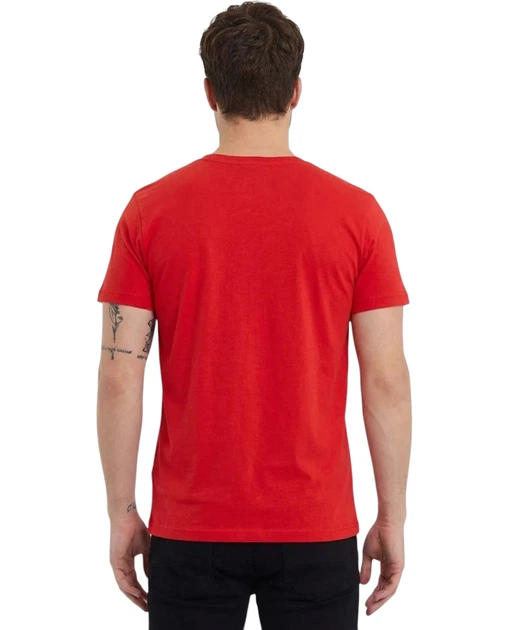 Футболка базовая мужская Combined Blank Apparel TST0201.RED XXL красная (2228682272013) - Фото 6 Футболка базовая мужская Combined Blank Apparel TST0201.RED XXL красная (2228682272013) - изображение 6