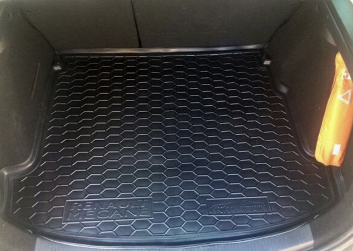 Полиуретановый коврик в багажник Avto-gumm для Renault Megane 3 2009- Universal с ушами Рено Меган 3 - изображение 3