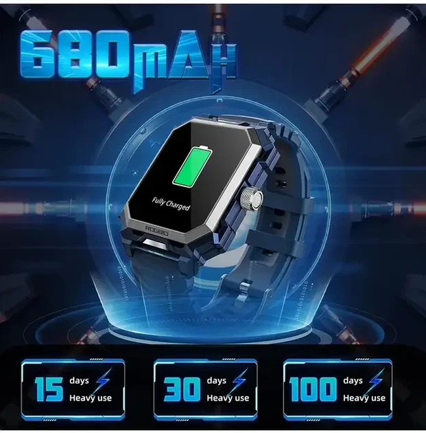 Смарт-часы Rogbid S3 Titanium 2025, AMOLED 1.96", 123 спортивных режима, GPS, NFC, MIL-STD-810H, водостойкие, пульсометр, трек - изображение 4