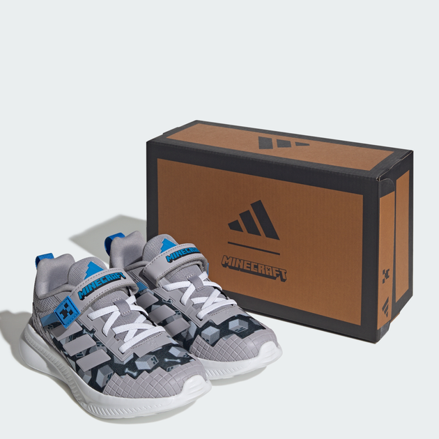 Детские кроссовки для мальчика Adidas Minecraft Fortarun El C JR1945 29 Glory Grey (4068806966032) - изображение 7