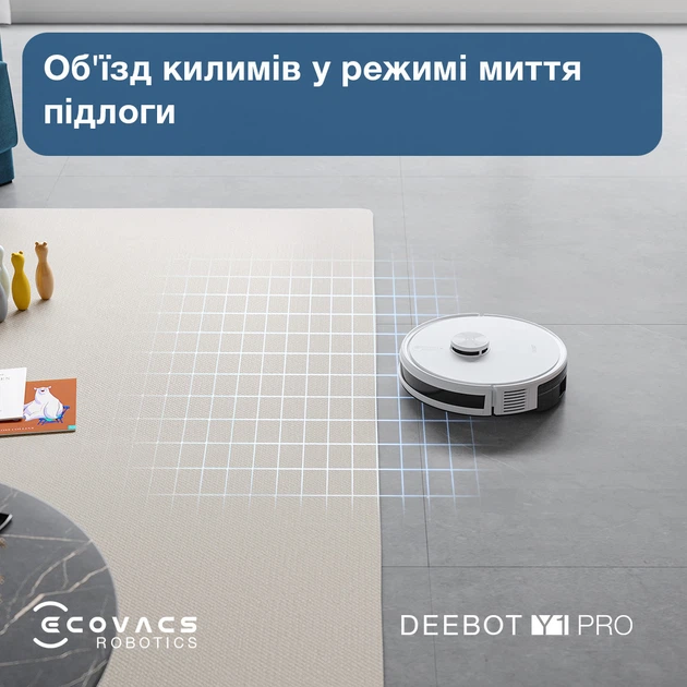 Робот-пилосос Ecovacs Deebot Ozmo Y1 Pro White (DLX34 White) ( 16794 ) - изображение 13