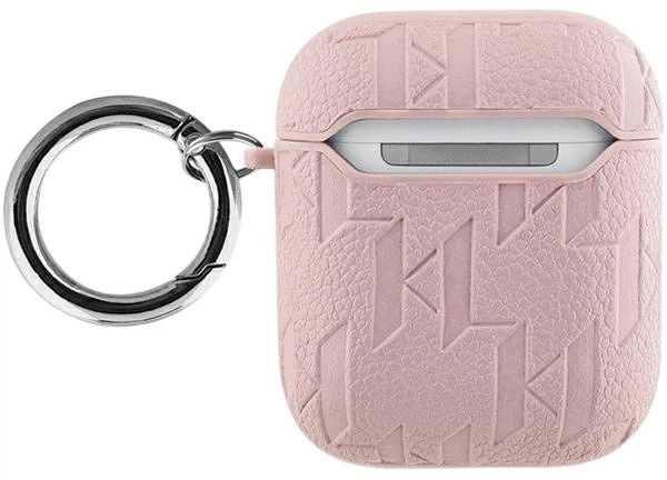 Чехол Karl Lagerfeld Monogram Choupette Head для Apple AirPods 1 / 2 Pink (3666339283711) - зображення 2