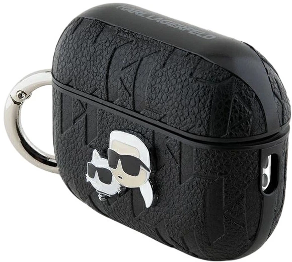 Чехол Karl Lagerfeld Monogram Karl & Choupette Head для Apple AirPods Pro 2 Black (3666339283582) - зображення 2