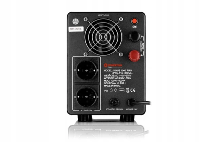 Инвертор (ИБП/UPS) чистый синус 700/1000W 12V Inwerton SINUS 1000 PRO (PSU-818-1000VA) - изображение 5