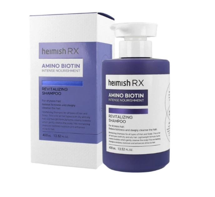 Восстанавливающий шампунь для волос Heimish RX Amino Biotin Revitalizing Shampoo, 400 мл - Фото 1 Восстанавливающий шампунь для волос Heimish RX Amino Biotin Revitalizing Shampoo, 400 мл - изображение 1