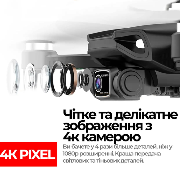 Дрон с камерой 6к L900 PRO Беспилотники, квадрокоптеры на радиоуправлении для съемок,с gps и автопилотом - изображение 8