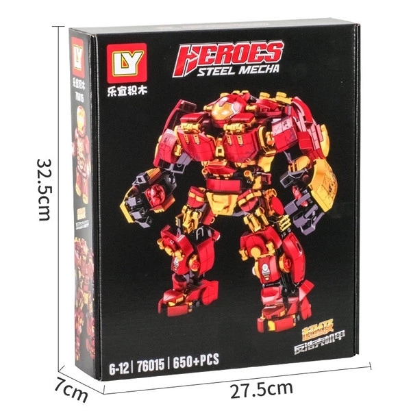 Конструктор Залізна людина Iron Man Hulkbuster (Халкбастер), 650 деталь - зображення 3