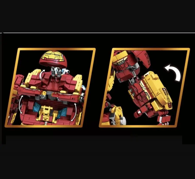 Конструктор Залізна людина Iron Man Hulkbuster (Халкбастер) Mark 44,1852 деталь - Фото 5 Конструктор Залізна людина Iron Man Hulkbuster (Халкбастер) Mark 44,1852 деталь - зображення 5