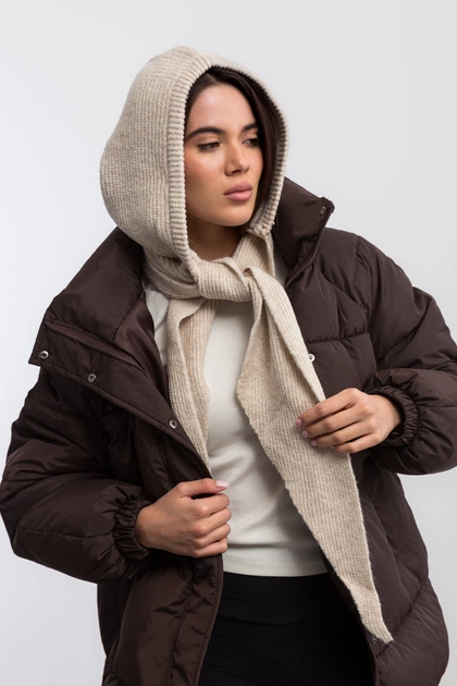 Капор з дов'язом FAMO KPR-0910-33 Білий One size (KPR-0910-33) - изображение 5