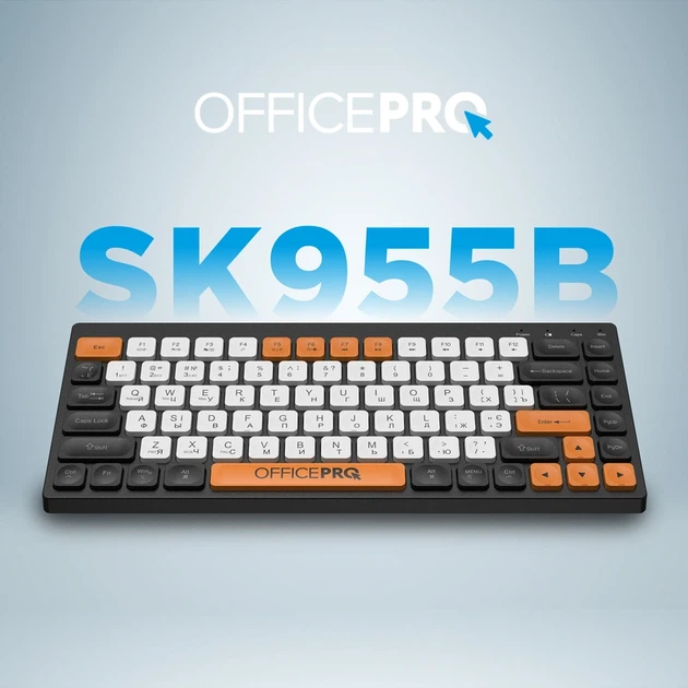 Клавіатура бездротова OfficePro (SK955B) - Фото 6 Клавіатура бездротова OfficePro (SK955B) - изображение 6
