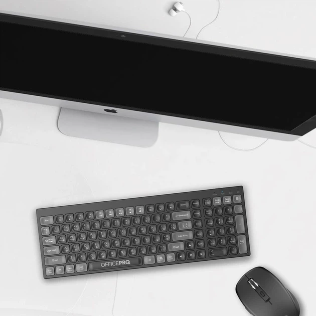 Клавіатура бездротова OfficePro (SK985BO) - изображение 8