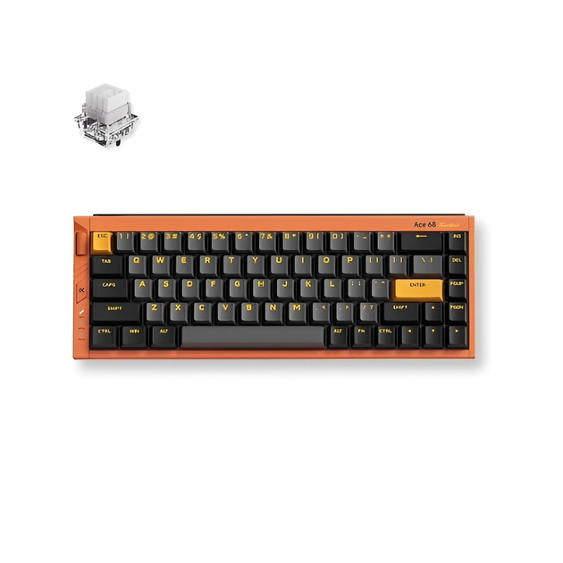 Клавиатура игровая MCHOSE Ace 68 Turbo магнитная проводная Mount Tai Magnetic Switch GT, Galaxy Orange - изображение 2