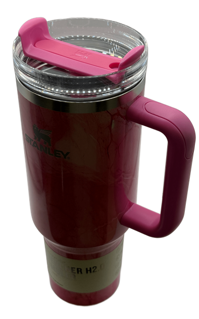 Термос термокружка Stanley Quencher H2.0 Tumbler из нержавеющей стали Pink Marble 1,18 л KT7001922 - изображение 6