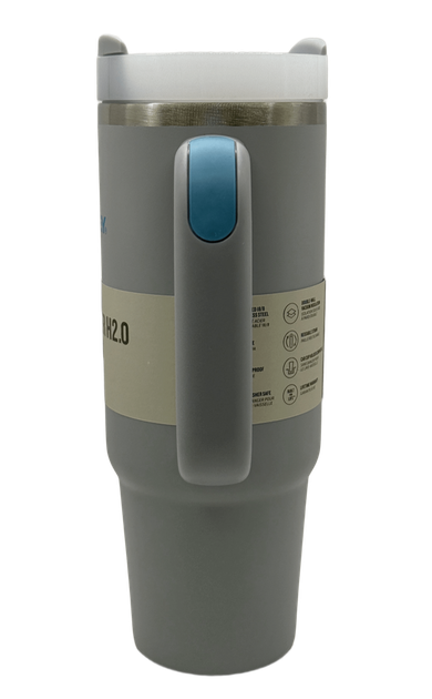 Термос термокружка Stanley Quencher H2.0 Tumbler из нержавеющей стали Grey 0,88 л KT7002002 - изображение 4