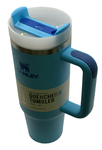 Термос термокружка Stanley Quencher H2.0 Tumbler из нержавеющей стали Sky Blue 0,88 л KT7002005 - Фото 6 Термос термокружка Stanley Quencher H2.0 Tumbler из нержавеющей стали Sky Blue 0,88 л KT7002005 - изображение 6