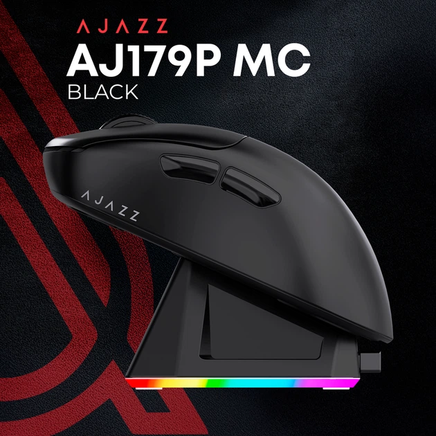 Бездротова ігрова миша Ajazz AJ179P MC Black (AJ179P-MC-B) - изображение 7