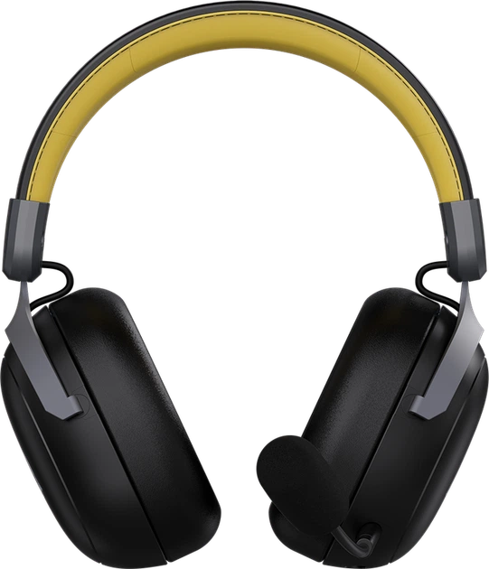 Бездротова ігрова гарнітура Ajazz AHM08 MAX Black Gray Yellow (AHM08-MAX-BGY) - Фото 3 Бездротова ігрова гарнітура Ajazz AHM08 MAX Black Gray Yellow (AHM08-MAX-BGY) - зображення 3