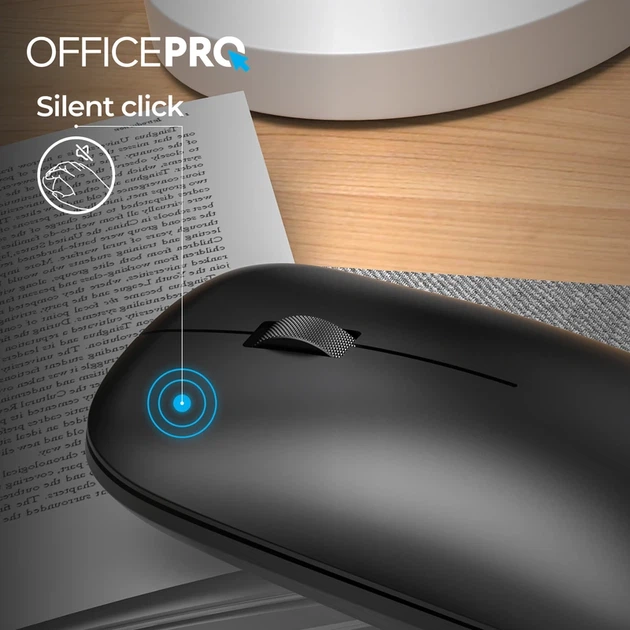 Миша OfficePro M225B Silent Click Wireless Black - Фото 8 Миша OfficePro M225B Silent Click Wireless Black - изображение 8