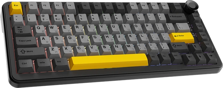 Клавіатура механічна бездротова Ajazz AK820 MAX PLUS Daydream Switch RGB Wireless/BT/USB Black - зображення 2