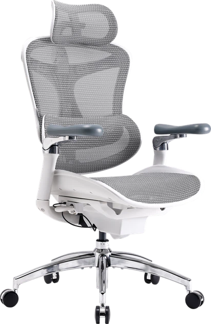 Крісло офісне Sihoo DORO C300 Pro Mesh White - изображение 5